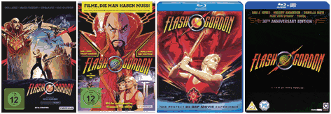 BILD VERGRÖSSERN - 4 Versionen des Flash-Gordon-Movies